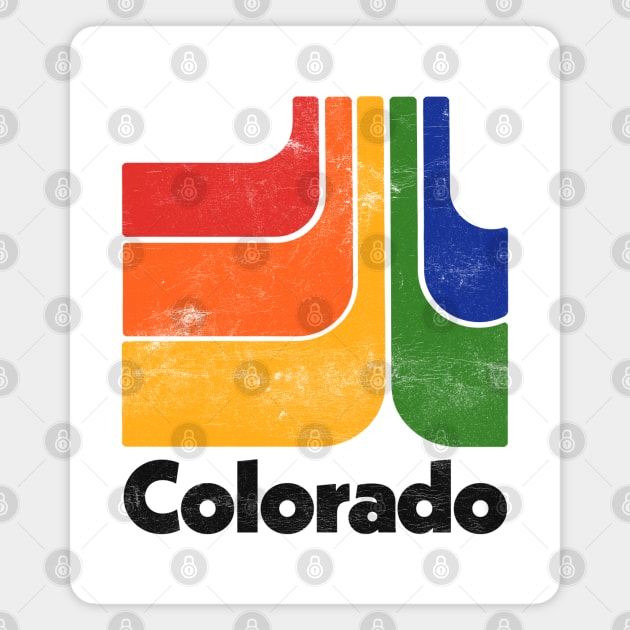 Colorado  // Original Minimalist Style Retro Graphic Design Magnet by DankFutura